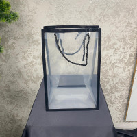 Lüks İthal Şeffaf Plastik Çanta 30 cm - 23023 - 